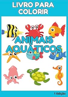 Livro Animais Aquáticos para Colorir