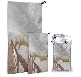 dsdsgog Tela de secado rápido para playa, sendero a través de la arena