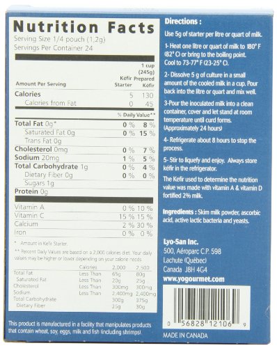Yogourmet Freeze Dried Kefir Starter, 1 oz. box (Pack of 2)