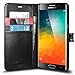 Spigen Wallet S Galaxy S6 Edge Plus Case with Foldable Cover and Kickstand Feature for Galaxy S6 Edge Plus 2015 - Black