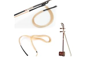 Erhu Bow Hairs, 1 Hank 80cm/ 31.5in Fiddle Bow Rehair Tools Mongolian Horse Hair Professional Violin Bow Hair Replacement Mus