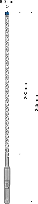 Bosch EXPERT SDS plus-7X Hammer Drill Bit 6 mm Carbide for Concrete view 3