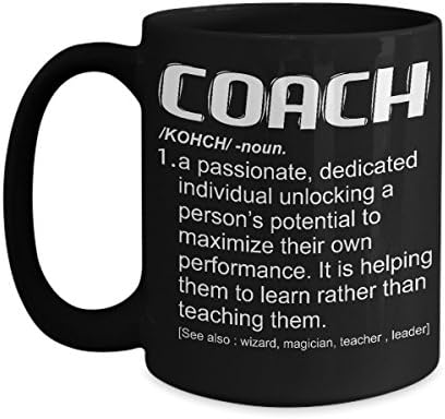 Coach Coffee Mug-Definition-Appreciation-Birthday-Thanks-Retirement Gift