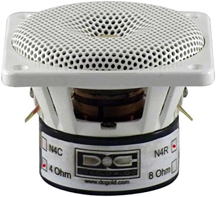 DC GOLD AUDIO N4R 4" Reference Series Speaker - 4 OHM - (Pair) White