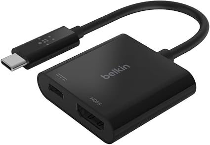 Belkin USB-C to HDMI + USB-C 60W PD対応 変換アダプタ iPad Pro / MacBook Pro / Air Surface / Chromebook 対応 AVC002btBK-A
