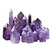 Tree Jewelry Natural Purple Crystal Point 6 Faceted Amethyst Wand, 1/2 pound for Healing, Reiki, Grids, Figurine Specimen Displays