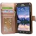 Arae Samsung Galaxy s7 Active Wallet Case with Kickstand and flip cover (not for s7), Rosegold