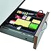 Post-it 3M C-71 3M Adjustable Desk Drawer Organizer Tray W/4 Post-It Dispensers, Plastic, BLK (C71)