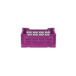 Aykasa Collapsible Storage Bins, Plastic Crate for