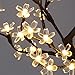 Excelvan 0.45M/17.72Inch 48LEDs Cherry Blossom Desk Top Bonsai Tree Light, Decorative Warm White Light, Black Branches, Perfect for Home Festival Party Wedding Christmas Indoor Outdoor Decoration