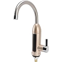 3000W Electric Heater Faucet, Instant Hot Water Faucet for Bathroom Kitchen, Tankless Water Heater with LED Digital Display, 