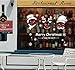 TOTOMO Christmas Snowman And Deer Window Decals Stickers Wall Décor Art