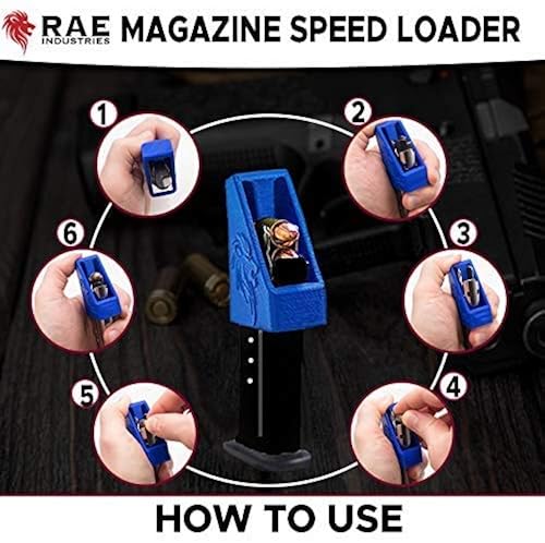 Pistol Magazine Loading Tool .40 .45 Cal RAEIND Speed Loader For .40 ...