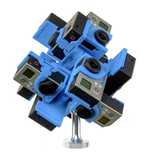 360Heros 3DPRO12 | 3D Full Spherical 360 Video Gear | 360 Degree Plug-n-Play Filming 12 Cameras Holder for GoPro Hero3 Hero3+ Hero4 Series