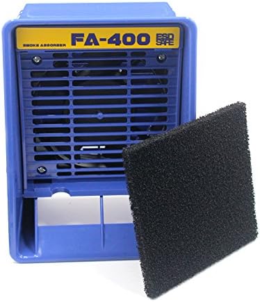 RangeX FA400-04 Bench Top ESD-Safe Smoke Absorber Portable Solder 110V/220V Fume Extractor Circuit Boards Soldering Filter Fan (Fan+Filter)