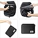 Travel Electronics Cable Organizer Bag Portable Storage Case for Hard Drive, Cords, Cables, Charger, Black-by Yblntek