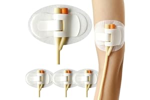 MAOPOTOUFU 4 Pcs Catheter Stabilization Device,Adhesive Urinary Catheter Hook and Loop Fixing Device，Adhesive Sticker for Foley Catheter with Foam Anchor Pad Leg Ban Stabilization Device