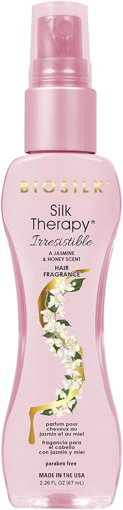BioSilk Irresistible Collection Silk Therapy Hair Fragrance 2.26oz. Jasmine & Honey Scent, 2.26 ounces