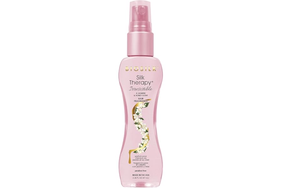 BioSilk Irresistible Collection Silk Therapy Hair Fragrance 2.26oz. Jasmine & Honey Scent, 2.26 ounces