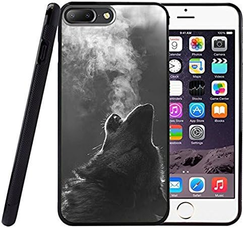 Drop proof designer pair giraffes designer animal pattern design print for iPhone 7 Plus Cover Case giraffe print Black tpu Case 250mm*300mm