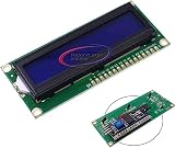 Reland Sun 2 Pair LCD1602 16x2 I2C HD44780 Serial Black Blue Backlight Display view 3