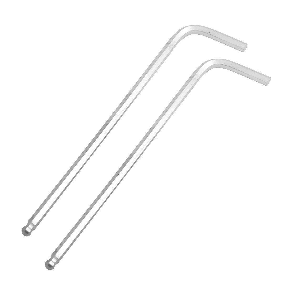 sourcing map Hex Key Wrench, 4mm Metric L Shape Ball End Repair Tool, 2 Pcs (4.5" Length)