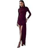 JUMISEE Women’s Elegant Irregular Ruched Mini Dress Flowy Ribbon Bodycon Cocktail Dress Sexy Pleated Formal Dresses
