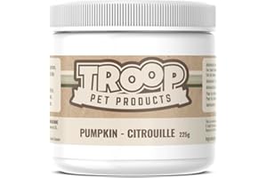 Troop Pet Products Pumpkin Powder, 225 gram (Pack of 1) - Packaging May Vary (Flakey- Not Fine Powder)
