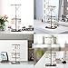 Keebofly Jewelry Stand Organizer,2 Pack Necklace Organizer Display with Adjustable Height for Necklaces Bracelet Earrings and Ring Bronze
