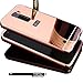 TabPow LG K7 Case, Improved Mirror Reflection, Scratch-Resistant Bling Luxury Slim TPU PC Case Cover for LG K7 - Rose Gold