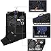 Crospack Garment Bag for Travel Suit Bag Duffle for Men Weekender Handbag with Shoe Compartmen Black