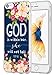 6S Case Christian Sayings, Hungo TPU Silicone Protective Cover Compatible with Phone 6/6S God is Within Her She Will Not Fall Psalm 46:5 Bible Sayings
