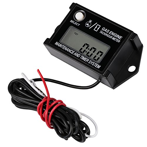 SEARON Digital Tach Hour Meter Tachometer RPM Rev Counter for