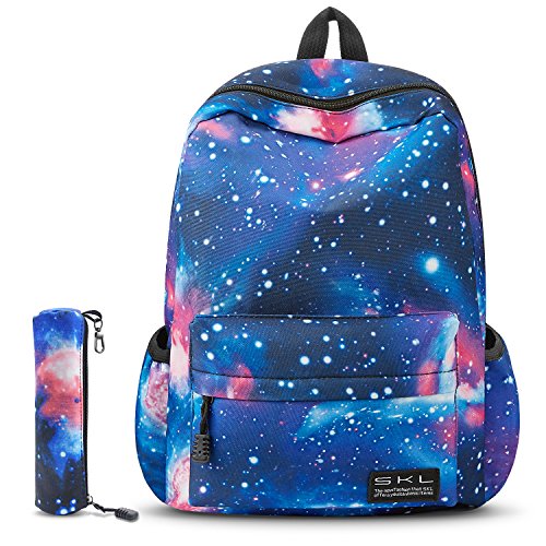 School Bag Galaxy Backpacks for Boys Girls With Pen Bag