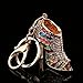 RoseSummer Crystal Shoe High Heel Keyring Rhinestone Purse Charm Pendant Bag Key Chain Gift (multicolor)