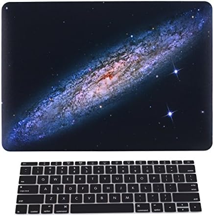 Pandawell MacBook 12-inch (Model: A1534) Case Art Series Rubberized Hard Shell Protective Case with Keyboard Cover for Apple New Macbook 12" with Retina Display - Galaxy