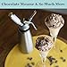Professional Grade 1 Pint Whipped Cream Dispenser - 100% Stainless Steel Whipped Cream Maker Includes 3 Decorating Tips & Cleaning Brush