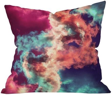 DENY Designs Yin Yang Painted Clouds Throw Pillow