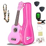 Everjoys Soprano Ukulele Beginner Pack-21 Inch
