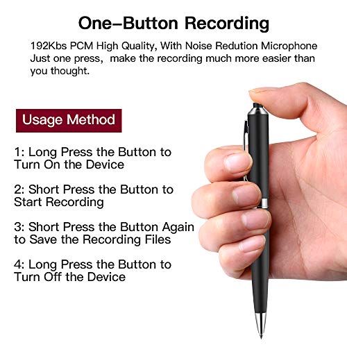 16GB Digital Voice Recorder-Mini HD Voice Recorder 580 Hours Recordings Capacity-Sound Recorder