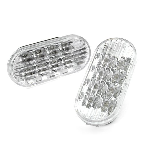 Clear Amber Led Side Marker Lights Pair Brand New For 1999 to 2004 Golf Jetta Bora 1998 to 2004 Passat B5 B5.5