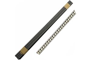 HUATOOL 20PCS Guitar back panel center decoration line Guitar Binding Inlay Body Project Purfling Strip Guitar parts Solid wood DIY guitar material 570 * 5 * 1mm (20pcs G9006)