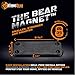 Gun Magnet Mount for Firearms - Car and Truck Accessories for Men - Magnetic Holster for Handgun, Rifles, Pistols, Shotguns, Gun Safe - Rubber Protection - Screws and Tape Included Bonus 2 Stickers