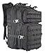 Kragzmen Tactical Backpack 3-Day Assault Pack w/2L Hydration Bladder & Para Cord Survival Bracelet - 45 Liter Military Rucksack (Spec Ops Black) w/Molle Load Bearing Web Dominators & D-Rings