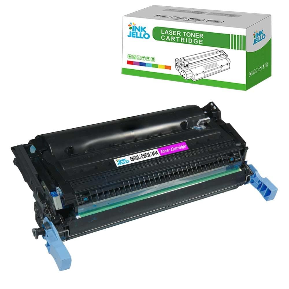InkJello Remanufactured Toner Cartridge For Printer, Compatibile with HP Colour LaserJet 4730 4730 x 4730 m 4730xs CM4730 CM4730f CM4730fm CM4730fsk CM4753 MFP Q6463A (Magenta, 1-Pack)