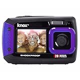 Knox Gear Dual-Screen 20MP Rugged Underwater Digital Camera with Video (Purple)
