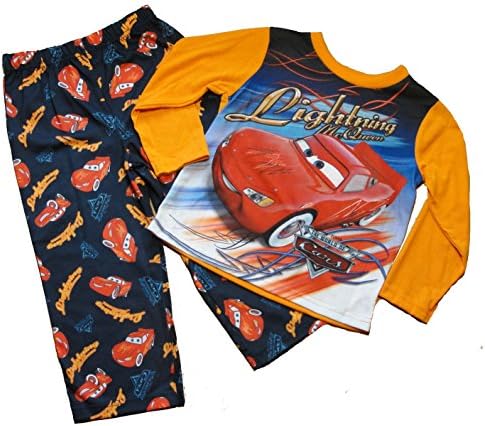 Disney Pixar Cars Size 3T Lightning McQueen Jersey Pajama Pants Set