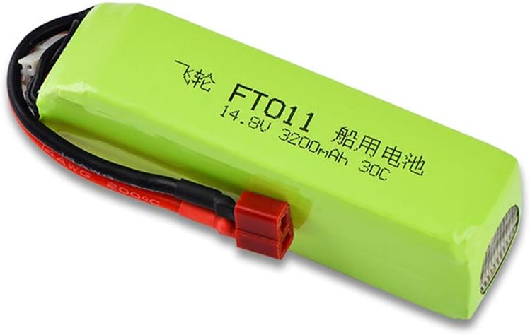 Hourui Upgrade Large Capacity Battery for Feilun Ft010 Ft011 RC Boat Portable Boat 14.8V 3200mAH Battery Spare Part Durable Professional Accessory