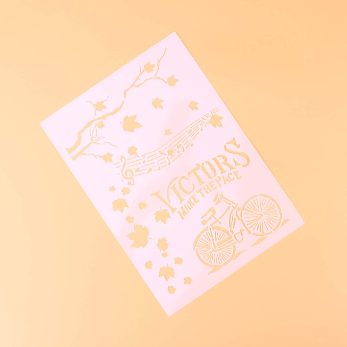 Costura y manualidades Blanco Healifty Plantilla de Bicicleta