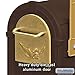 Salsbury Industries 4855E-BZG Rural Mailbox, Bronze/Gold Eagle